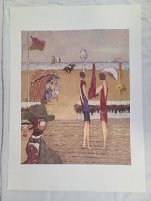 DILLEY Homme au Monocle Affiche Vintage Vierge Originale Canson AF29