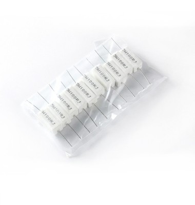 10pcs Ceramic Cement Resistor 5W 100 ohm 100R 5% White Through Hole