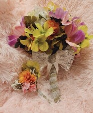 New Bridal Bouquet And Boutonni re Set