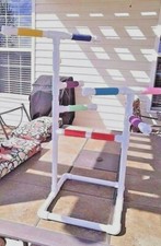 Custom 3/4" PVC Parrot Perch Fun GymStand Birds Love Them 