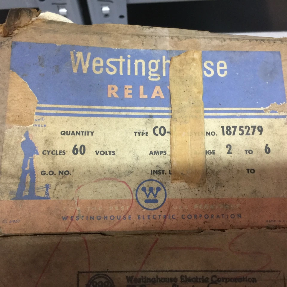 NEW IN BOX WESTINGHOUSE 2-6 AMP TYPE CO-9 OVERCURRENT RELAY 1875279A - Image 2 of 4