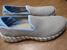 Womens Skechers 124366 Go Walk Smart tan sparkle Walking Shoes Size 8.5