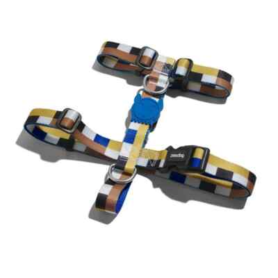 ZEE.DOG | Adjustable Dog Halter Halter Harness | Security Buckle | Blocks Blue
