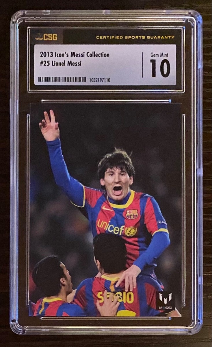 2013 Icons Lionel Messi Card #25 CSG 10 Barcelona Argentina 4