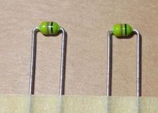 2 pcs 47uH 47 uH Inductors, axial leads  preformed 15B4d