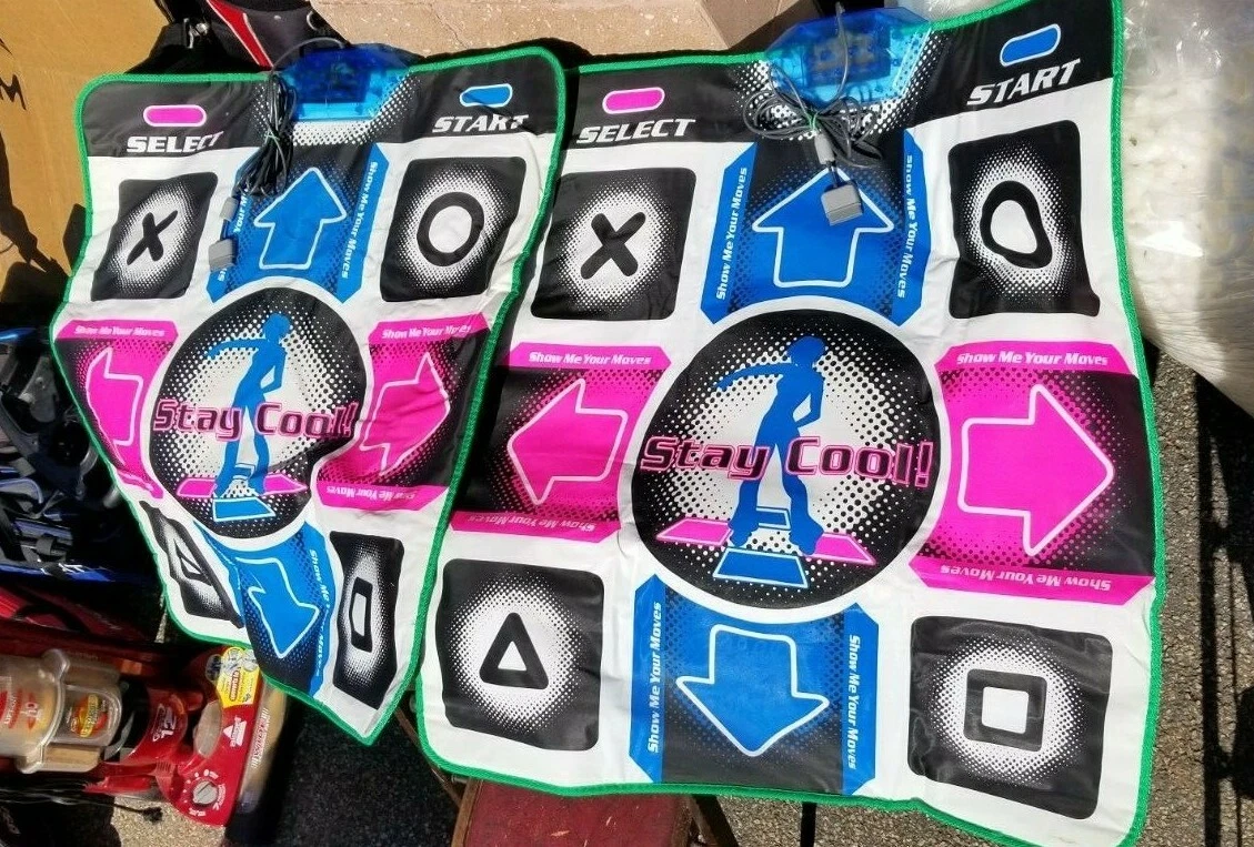 PlayStation 2 PS2 PS1 Dance Dance Revolution Pad Stay Cool 2 Count AS IS