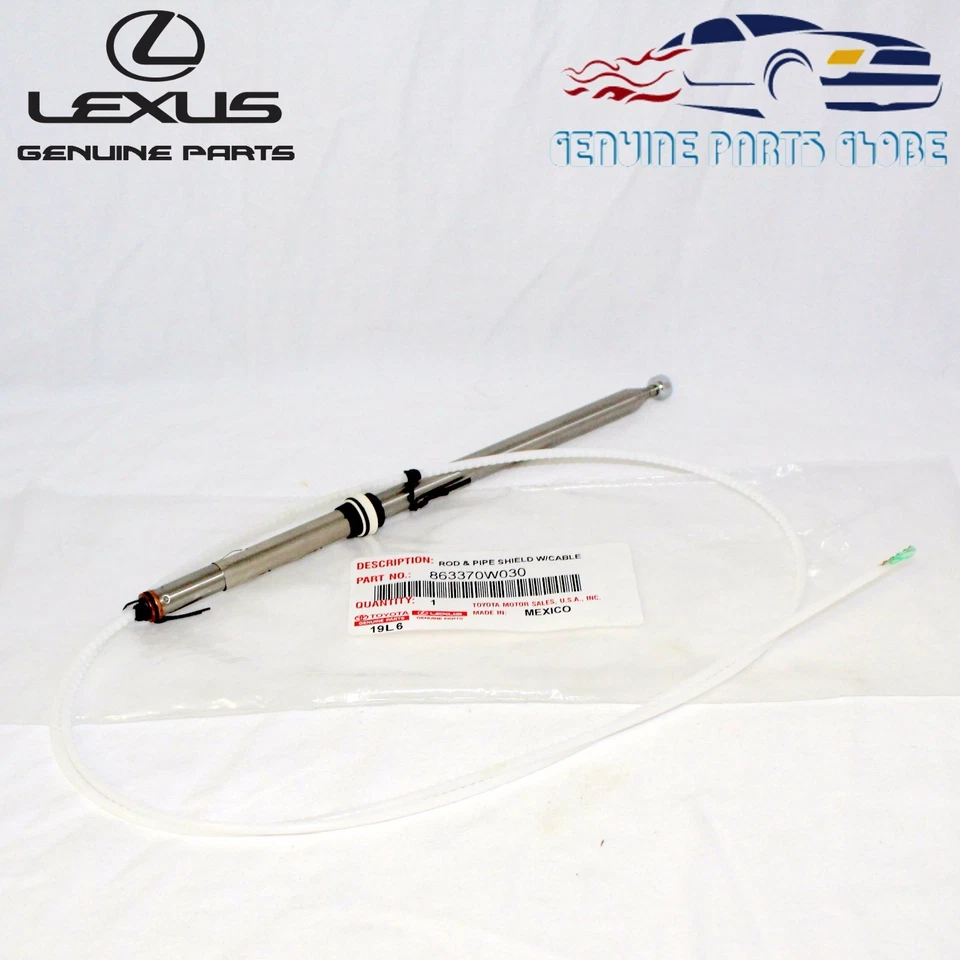 NUEVO LEXUS 99-03 RX300 GENUINO OEM MÁSTIL DE ANTENA CON CABLE 86337-0W030 Foto 2 de 3