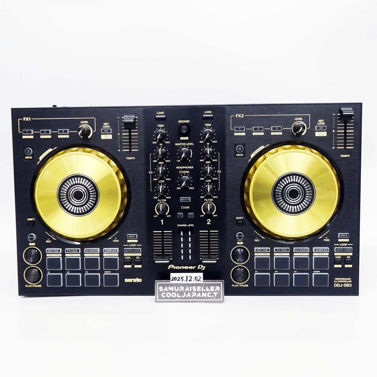 Pioneer DDJ-SB3 DJ Controller Gold 2021 Limited DDJSB3N DDJ-SB3-N