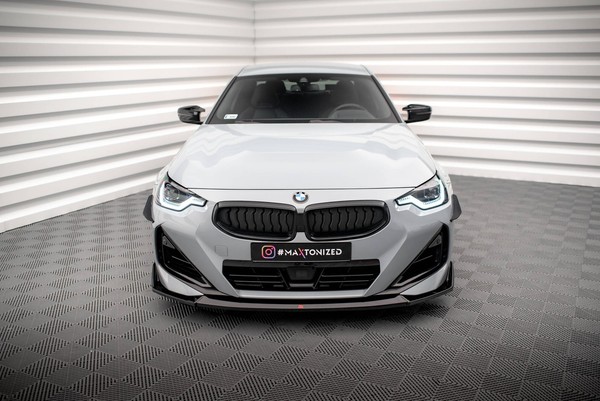 Maxton Design Frontlippe V.3 Passend FüR Bmw 2 Coupe M-Paket / M240I G42 Schwarz-image