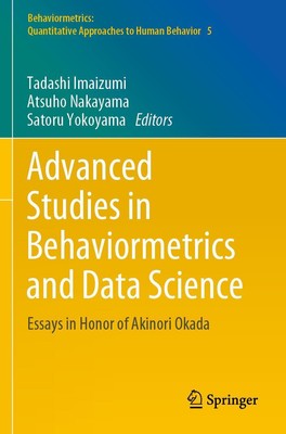 Advanced Studies in Behaviormetrics and Data Science | Tadashi Imaizumi (u. a.)