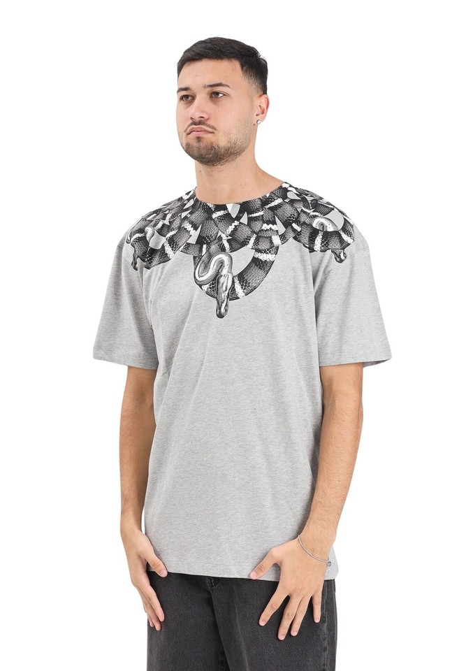 Marcelo Burlon County Of Milan T-Shirt Homme Gris T-Shirt Manches