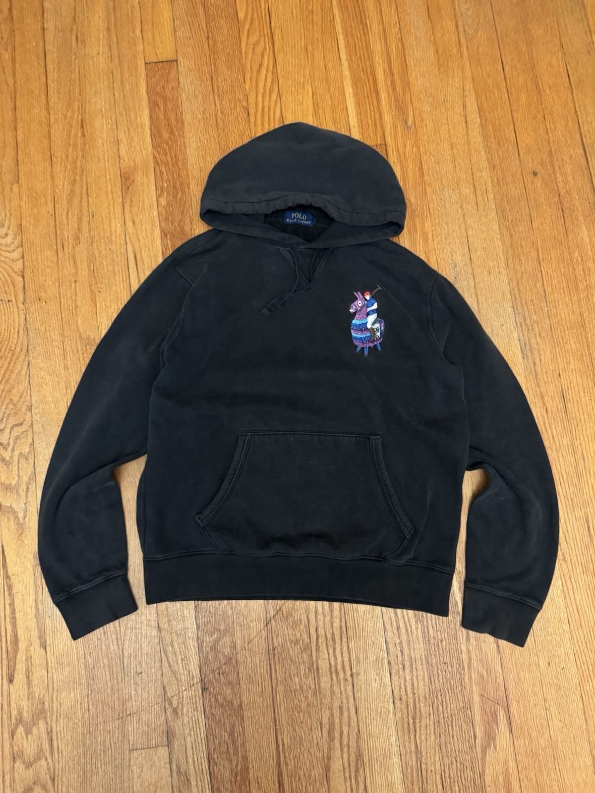 Ralph Lauren Polo Fortnite Hoodie Collab Loot Llama Pocket Black Size Small S P