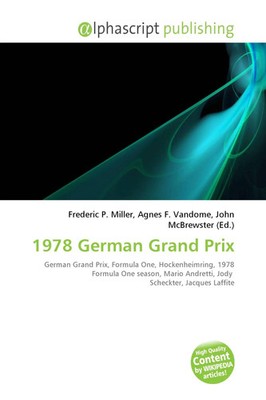 Frederic P. Miller (u. a.) | 1978 German Grand Prix | Taschenbuch | Englisch