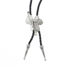 Zac's Alter Ego Vintage Sattel Western/ Cowboy/ Rodeo PU Bolokrawatte