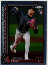 2025 Topps Chrome Baseball Yilber Diaz No. 8 Arizona Diamondbacks