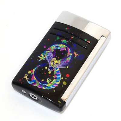 #ad #ad S.T.Dupont 020177 DRAGON MAXIJET Maxi Jet Lighter Black Silver $278.92