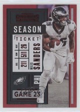 2020 Panini Contenders Season Ticket FOTL FOTL Red Zone Miles Sanders #28 2vh