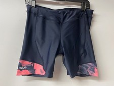 Sugoi Women's Tri Shorts in Navy with Pink Rose Print, Size Large- NEW/NO TAG