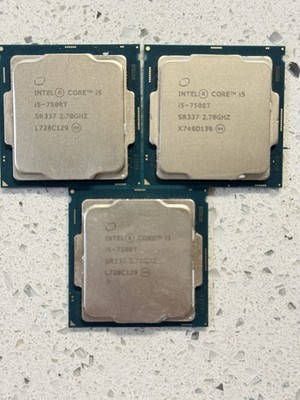 lot of 3 Intel Core i5-7500T SR337 CPU Processors 2.7GHZ