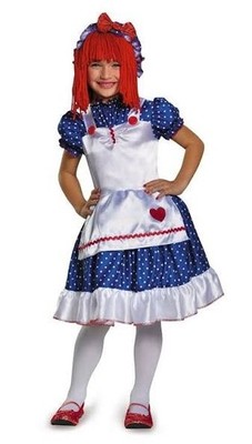 Raggedy Ann Rag Doll Costume Girls