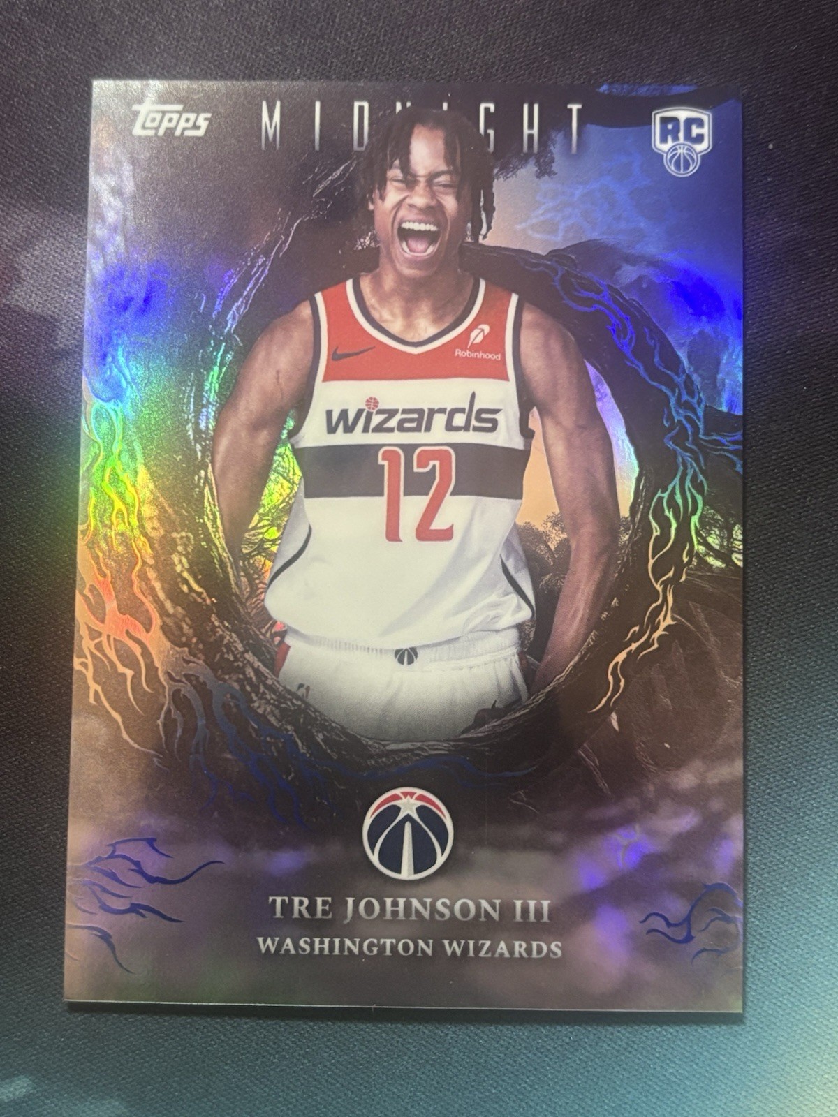 2025-26 Topps Midnight Night Shade Tre Johnson III Rookie Card SP