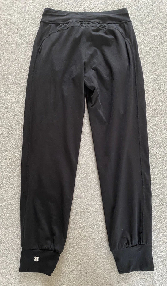 SWEATY BETTY YOGA PANTS GARY SZ 6 XXS SHORT WOMENS BLACK TROUSERS SEE DETAILS - Image 2 of 4