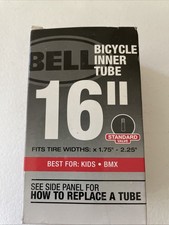 BELL 16" Kids BMX Bicycle Inner Tube Standard Schrader Valve x1.75-2.25" Black