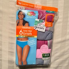 Fruit Of The Loom Womens Low Rise Brief 6 Pack Size 2X Panties Underwear