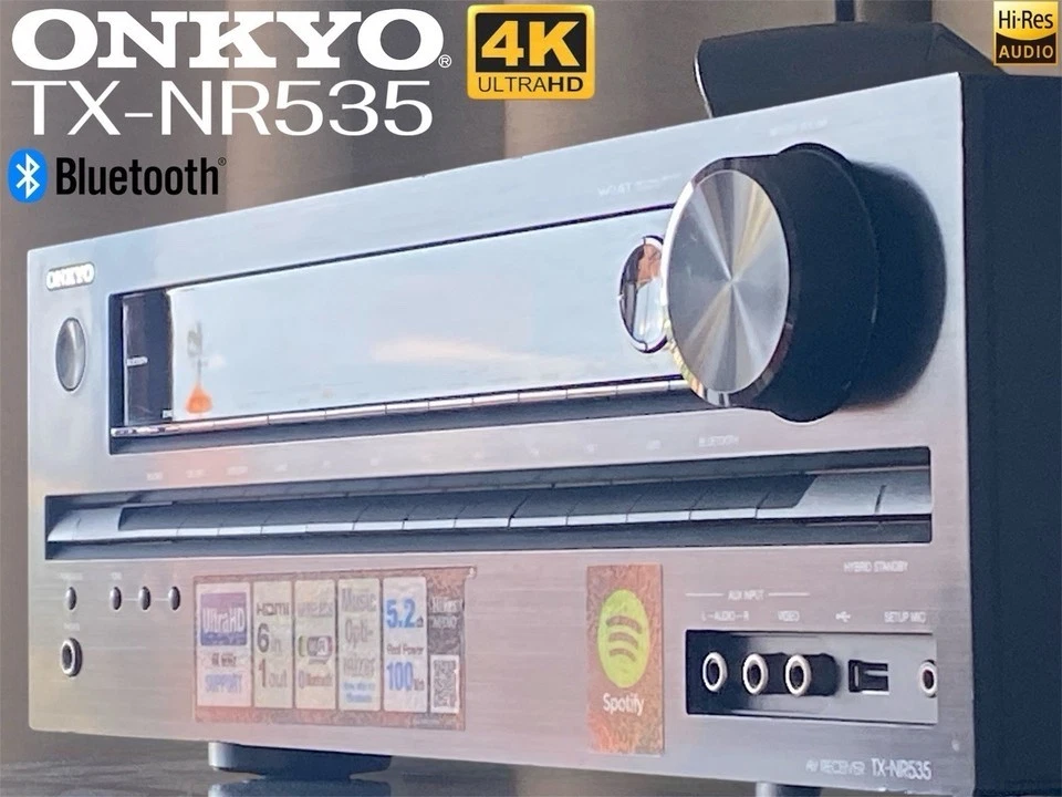 ONKYO TX-NR535 Network 5.2 Receiver 4K UHD HDMI WLAN Bluetooth DTS-HD HiRes ARC - Bild 3 von 4