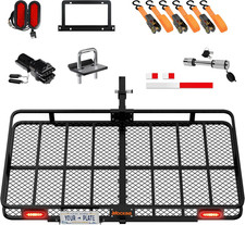 Xxl 72x36 Folding Cargo Carrier For Suvtruck - 500lbs Capacity Lights