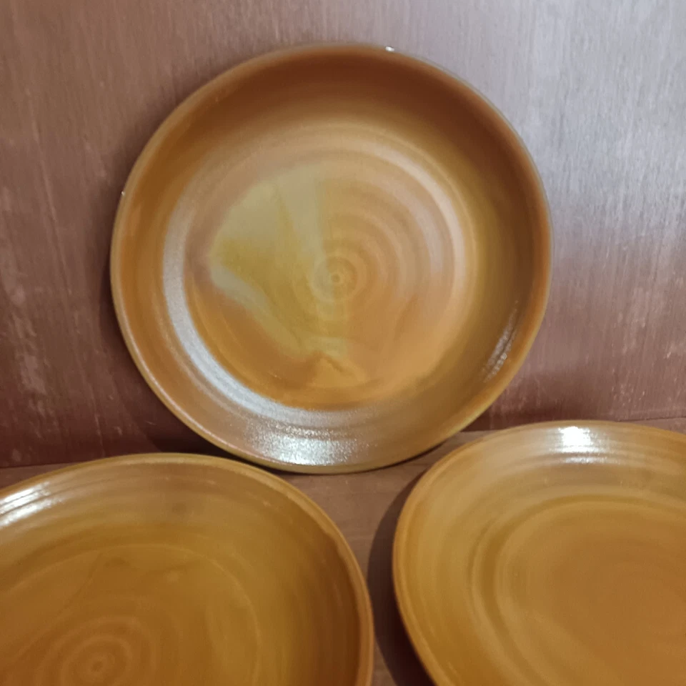 Arcopal Modèle Volcan, 4 Assiettes Plates Diamètre 24cm,Vintage - Photo 4/4