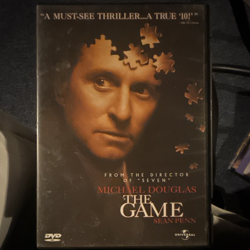 Universal The Game DVD Movie Tall/DVD Case w/ Michael Douglas, Sean Penn