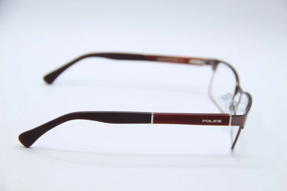 NUEVAS GAFAS POLICE VPL 431K COL.0K03 MARRÓN AUTÉNTICAS 54-17 Foto 4 de 4