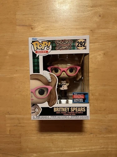 Funko Pop Rocks Britney Spears #292 ,2022 Fall Convention Limited Edition
