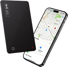 Wallet Tracker Card Work with Apple Find My, Ultra-Slim Rechargeable Tracking Ca