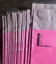 20 - 10"x13" Pink Flat POLYSELLS Polymailers Shipping Bags USPS New Envelopes!