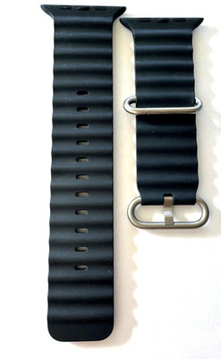 Generic Watch Band For 49mm Apple Ultra 1, 2 & 3 Natural Titanium Midnight Ocean