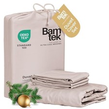 Duvet Cover Set - 100 Viscose Derived from Bamboo Duvet Cover Size, King Blush