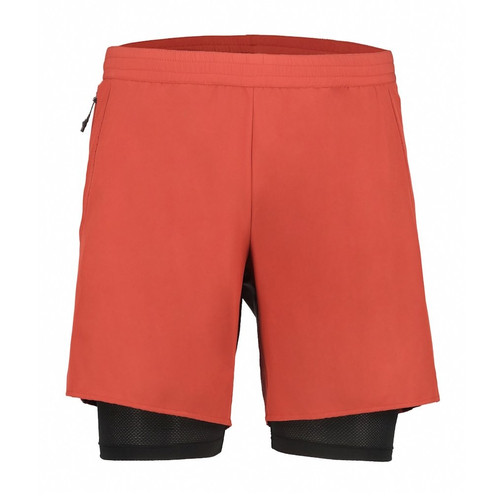Short 2-en-1 de running homme RUKKA Maaninka orange en polyester léger