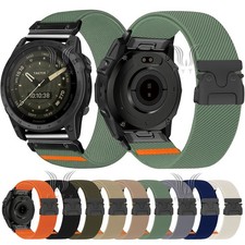 Cinghia elastica nylon vestibilità rapida per Garmin Fenix 8 51/47/43mm 7 7X 7S 6 6X 6S 5 5X