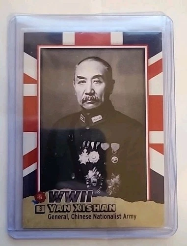 2025 Historic Autographs World War 2 Yan Xishan #3 Chinese General UK FLAG 2/49!