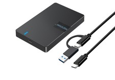 USB-External Hard Drive Enclosure 2.5'' HDD SSD for sata - 6Gbps Tool-Case wi...