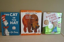 Lot 3 Childrens Classic Books Various Dr Seuss Eric Carle Numeroff HC Used