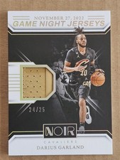2024-25 Noir Darius Garland Game Night Jerseys (Worn 11-27-22) Holo Gold /25