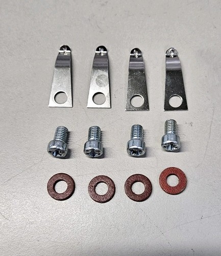 4 x TRIUMPH UNIT 650 ROCKER CAP SPRING CLIP WITH SCREW & WASHER 70-4609 57-1553 - Picture 1 of 1