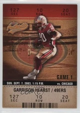 2003 Fleer Authentix Garrison Hearst #47 0q3