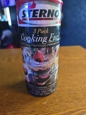 STERNO Cooking Fuel Cans 3 Pack 2.6 oz NEW 40004 VINTAGE Made In USA