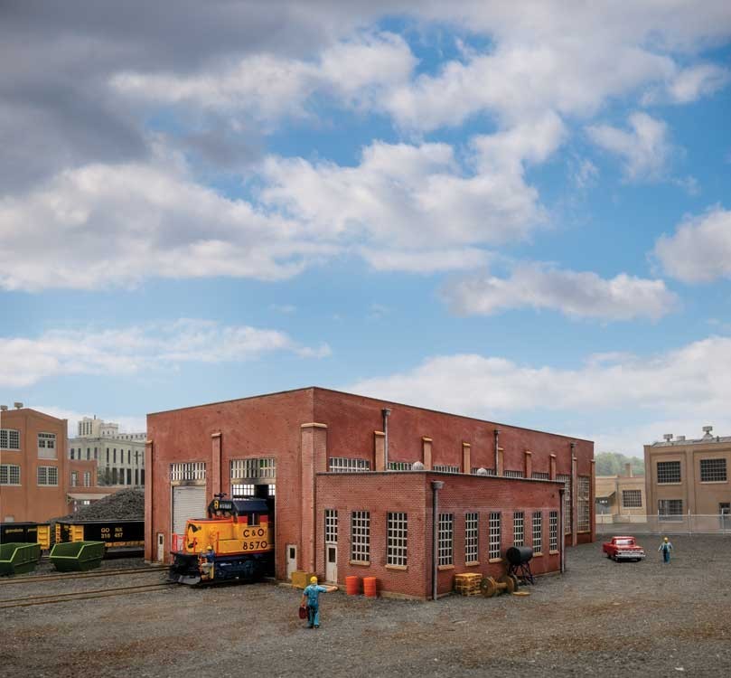 HO Gauge - Kit Engine Shed For Diesel Locomotives - 2923 Neu
