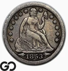1853 Seated Liberty Dime — photo from another recent sale