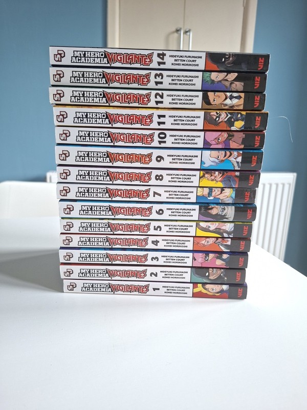 My Hero Academia Vigilantes Volumes 1-14 Manga English Book Bundle